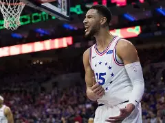 西蒙斯生涯首次突破+，人擒下老鹰的简单介绍